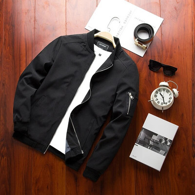 2023 m. pavasario vyriška bombonešio striukė su užtrauktuku Vyriška laisvalaikio gatvės apranga Hip Hop Slim Fit Pilot beisbolo paltai Vyriški drabužiai Didelio dydžio 4XL