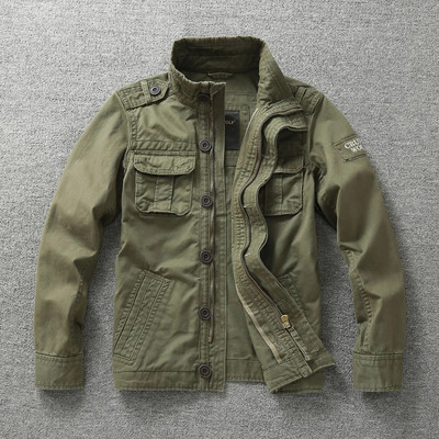 Jachetă militară pentru bărbați, denim, retro, jachete cargo cu glugă, în aer liber, cu mai multe buzunare, topuri camuflate, modă ocazională, haine pentru drumeții, uniformă