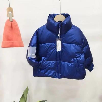 Horúci výpredaj detských zimných kabátov, kórejskej verzie, nepremokavých, lesklých páperových búnd pre dievčatá vo veku 3-18 rokov, pre dospievajúcich chlapcov a chlapcov