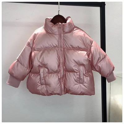 Horúci výpredaj detských zimných kabátov, kórejskej verzie, nepremokavých, lesklých páperových búnd pre dievčatá vo veku 3-18 rokov, pre dospievajúcich chlapcov a chlapcov