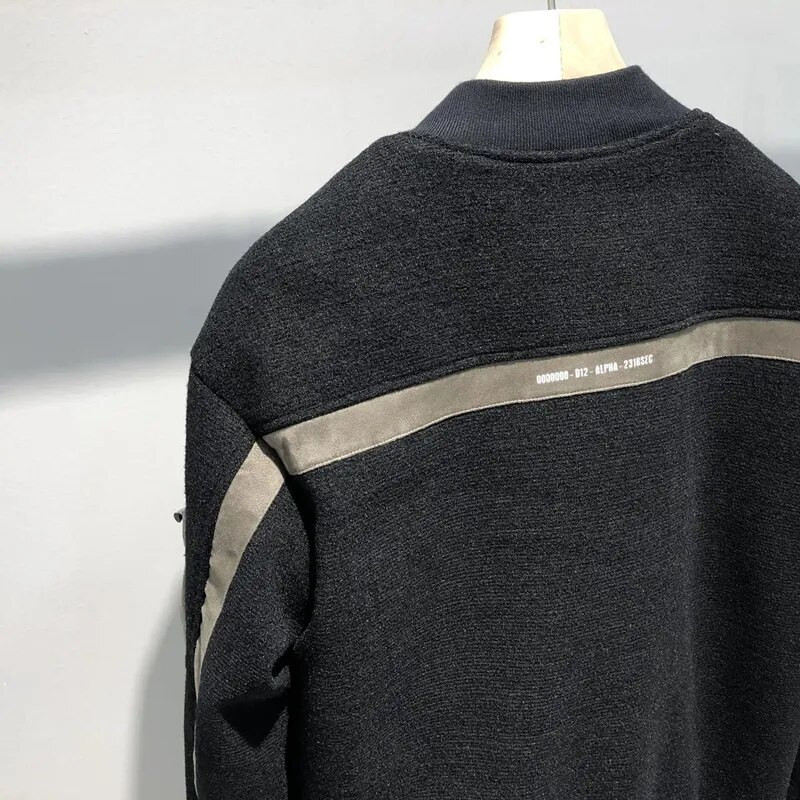 Jachetă Bomber Bărbați Toamnă Iarnă Nouă haină îngroșată pentru bărbați 2023 Nou Guler Baseball Lână Jachete Cargo scurte Top cu îmbinare casual