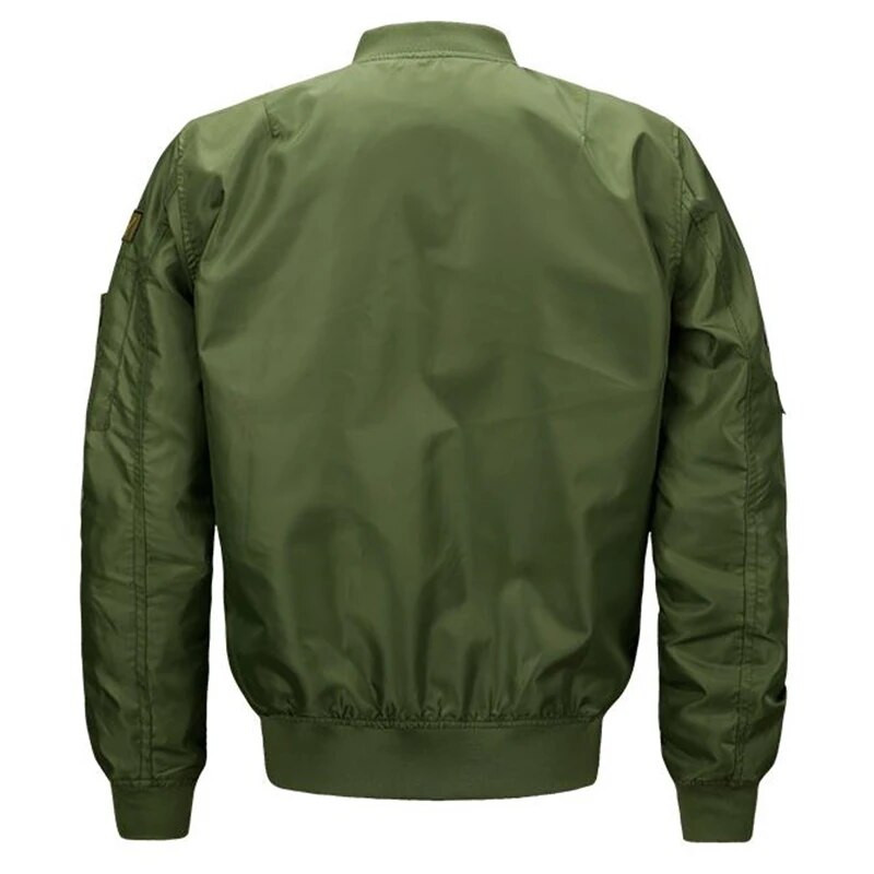 Jachetă militară pentru bărbați, la modă de primăvară, jachetă bomber subțire, îmbrăcăminte exterioară pentru bărbați, haină ocazională pentru bărbați, jachetă Ma-1 aviator pilot pentru bărbați