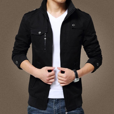 Pánska ležérna bunda, bomber kabát, vojenská bunda, jar, jeseň, plus veľkosť, zima, pilotné bundy, módna značka, vrchné oblečenie, kabát