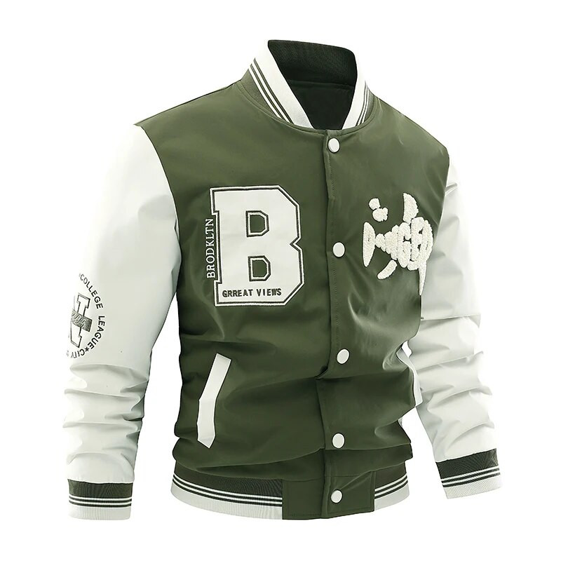 Jachete casual de baseball Jachetă de pilot pentru bărbați Jachete de bombardier verde armată Îmbrăcăminte în aer liber pentru bărbați Paltoane de modă Militară de înaltă calitate