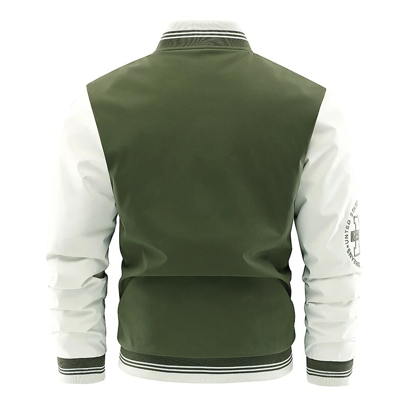 Jachete casual de baseball Jachetă de pilot pentru bărbați Jachete de bombardier verde armată Îmbrăcăminte în aer liber pentru bărbați Paltoane de modă Militară de înaltă calitate