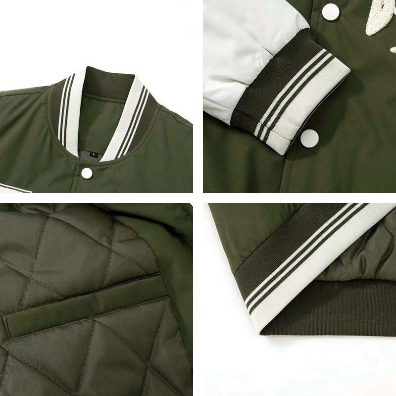 Jachete casual de baseball Jachetă de pilot pentru bărbați Jachete de bombardier verde armată Îmbrăcăminte în aer liber pentru bărbați Paltoane de modă Militară de înaltă calitate