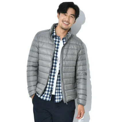 Jachetă pentru bărbați, toamnă iarnă, ultra ușoară, cu puf ambalabil, haină rezistentă la apă și vânt, respirabilă, de mari dimensiuni, pentru bărbați.