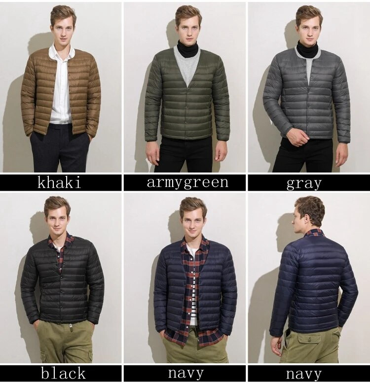 Pánska ultraľahká páperová bunda značky NewBang, tenká vetruodolná prenosná ľahká bunda s teplou podšívkou