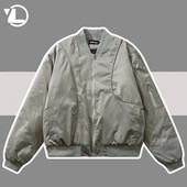 Retro Bomber striukės Vyriški Moteriški Pavasariniai High Street Laisvi laisvalaikio krovininiai paltai Laisvi pora Striukė Pilot Vėjo striukė Moteriška 2023 m.