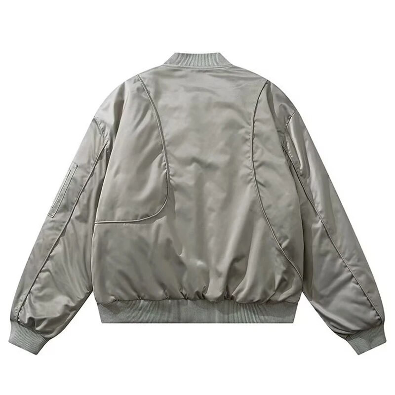 Retro Bomber striukės Vyriški Moteriški Pavasariniai High Street Laisvi laisvalaikio krovininiai paltai Laisvi pora Striukė Pilot Vėjo striukė Moteriška 2023 m.