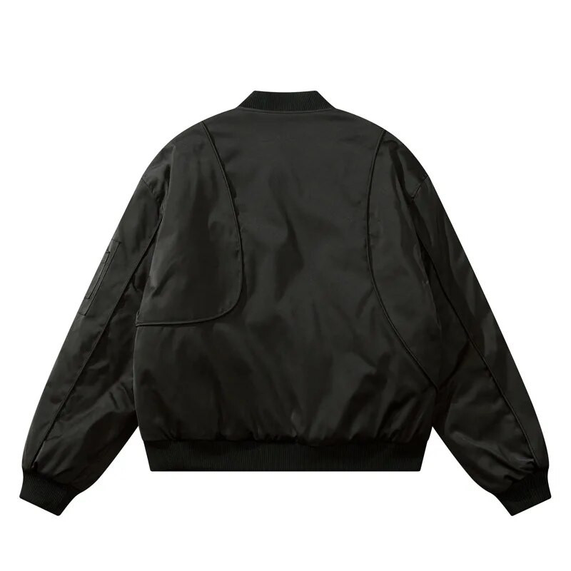 Retro Bomber striukės Vyriški Moteriški Pavasariniai High Street Laisvi laisvalaikio krovininiai paltai Laisvi pora Striukė Pilot Vėjo striukė Moteriška 2023 m.