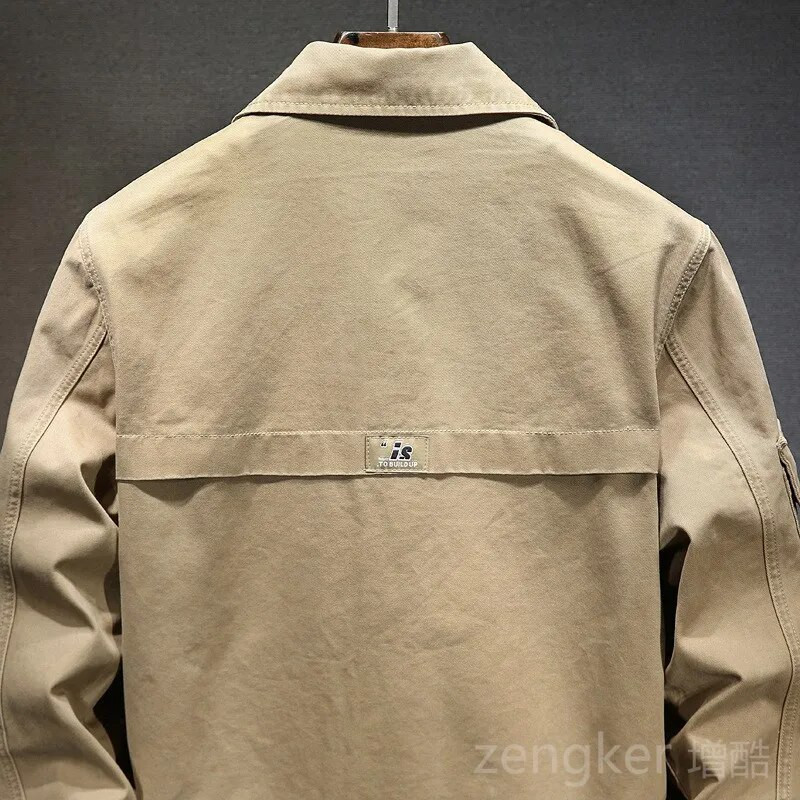 Jesenná džínsová bunda pánska, voľný top, veľkosť 6XL, pánska khaki bunda 7XL, pánska bunda, oversize pánske oblečenie