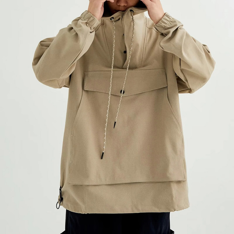 Jarná jesenná streetwear s kapucňou, ležérne bundy pre mužov, outdoorová čierna vetruodolná bomberová bunda pre mužov