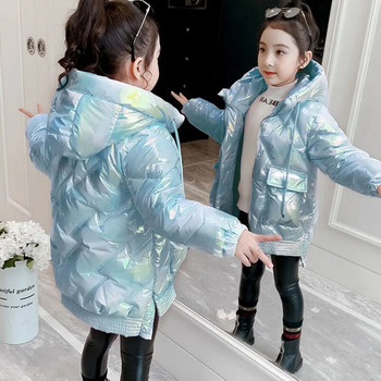 Χειμερινό μπουφάν για κορίτσια Παλτό Εφηβική παιδική φόρμα χιονιού Parka Φωτεινό αδιάβροχο εξωτερικά ενδύματα Παιδικά ρούχα 3 4 6 8 10 12 Έτος