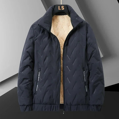 Uus meeste sügisjope, talvetermiline kerge voodriga lambavillast soe jakk, meeste mantel, mood, allavajutav krae ülerõivad 8XL