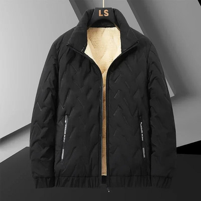 Uus meeste sügisjope, talvetermiline kerge voodriga lambavillast soe jakk, meeste mantel, mood, allavajutav krae ülerõivad 8XL