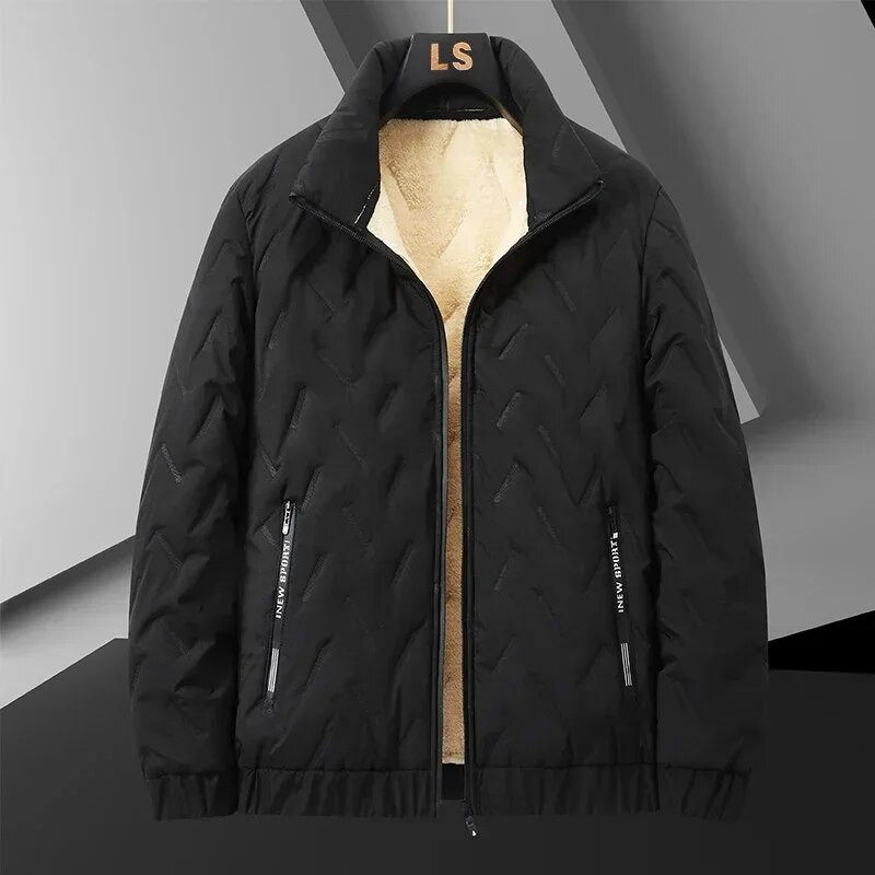 Uus meeste sügisjope, talvetermiline kerge voodriga lambavillast soe jakk, meeste mantel, mood, allavajutav krae ülerõivad 8XL