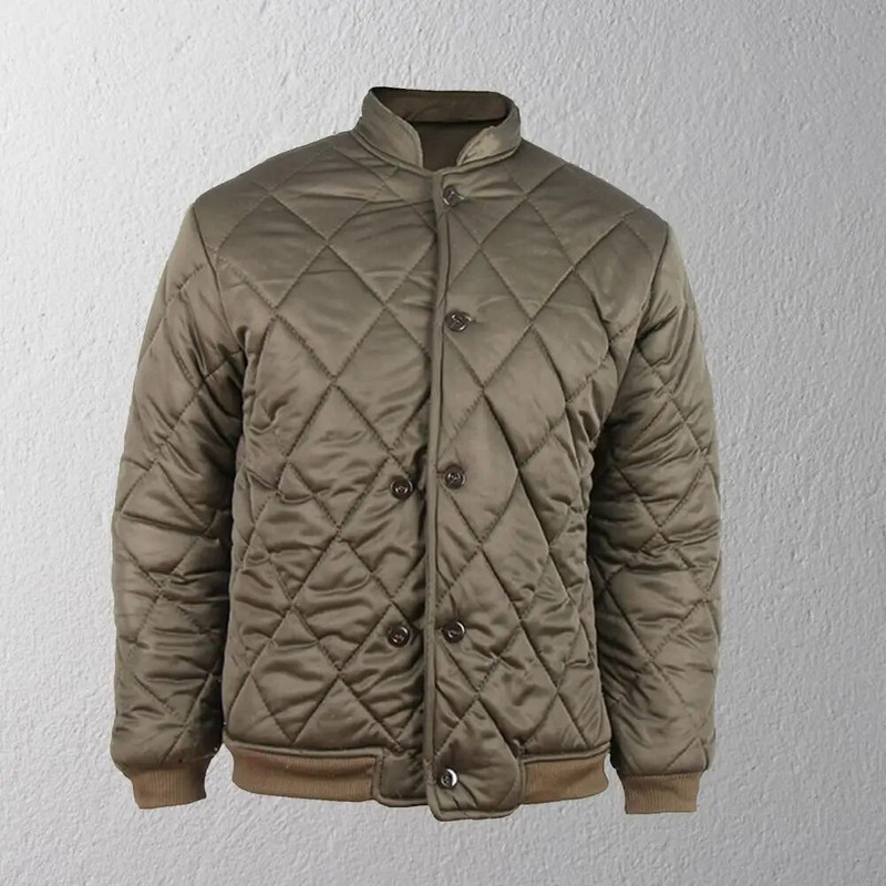 2023 Nová pánska zimná zahustená bunda, japonský vintage jednofarebný kockovaný kabát, pánska ľahká páperová bunda s výplňou, dizajnérske oblečenie