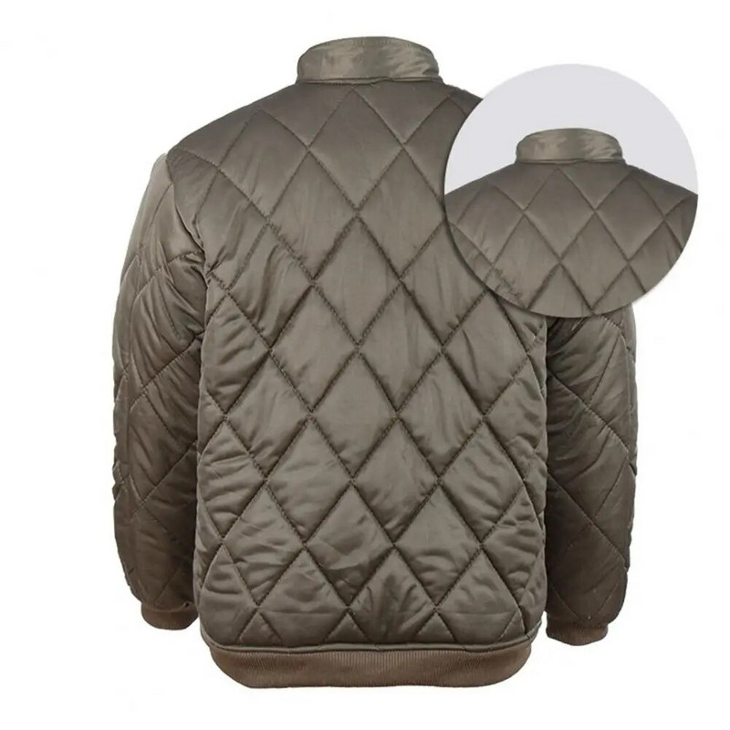 2023 Nová pánska zimná zahustená bunda, japonský vintage jednofarebný kockovaný kabát, pánska ľahká páperová bunda s výplňou, dizajnérske oblečenie