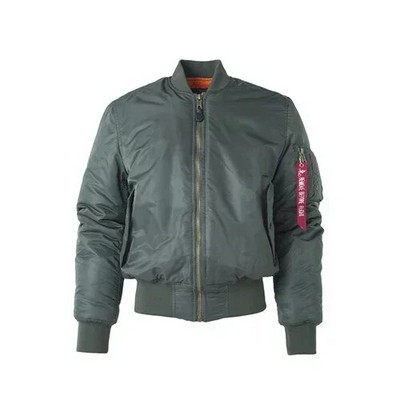 Jachetă tactică militară de toamnă iarnă pentru bărbați, jachetă de bombardier de zbor MA-1, jachetă solidă, scurtă, cu două fețe