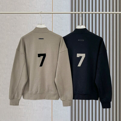 Vyriški Essentials beisbolo striukė Atgal Letter 7 Striukės Paltas Didelio dydžio Unisex Streetwear Hiphopo paltas
