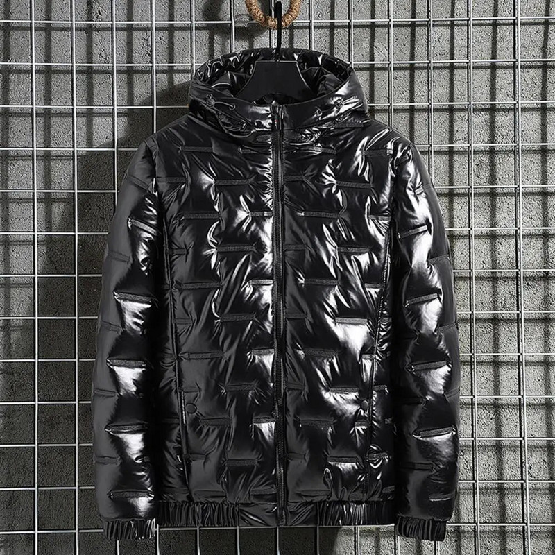 Jachetă de iarnă pentru bărbați Jachetă Parka din puf de rață Parka de zăpadă groasă și caldă pentru bărbați Pardesiu detașabil cu glugă Pardesiu de vânt Mantoane calde