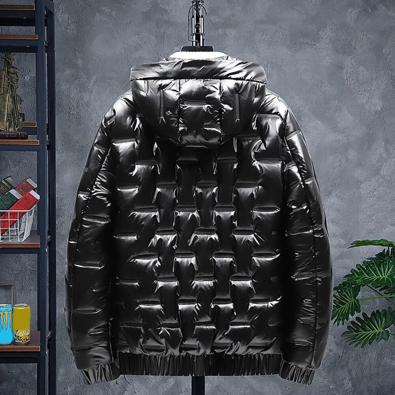 Jachetă de iarnă pentru bărbați Jachetă Parka din puf de rață Parka de zăpadă groasă și caldă pentru bărbați Pardesiu detașabil cu glugă Pardesiu de vânt Mantoane calde