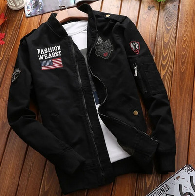 Nová jarná pilotná bunda vo vojenskom štýle s viacerými vreckami, pánska taktická letecká bunda, jesenné oblečenie pre motocyklistov amerického letectva, bavlna