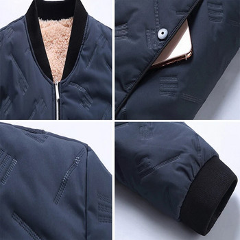 DIMUSI Winter Bomber Jacket Men Casual Baseball Thicken Fleece Warm Jacket Slim Fit Streetwear Coats Модни мъжки маркови дрехи