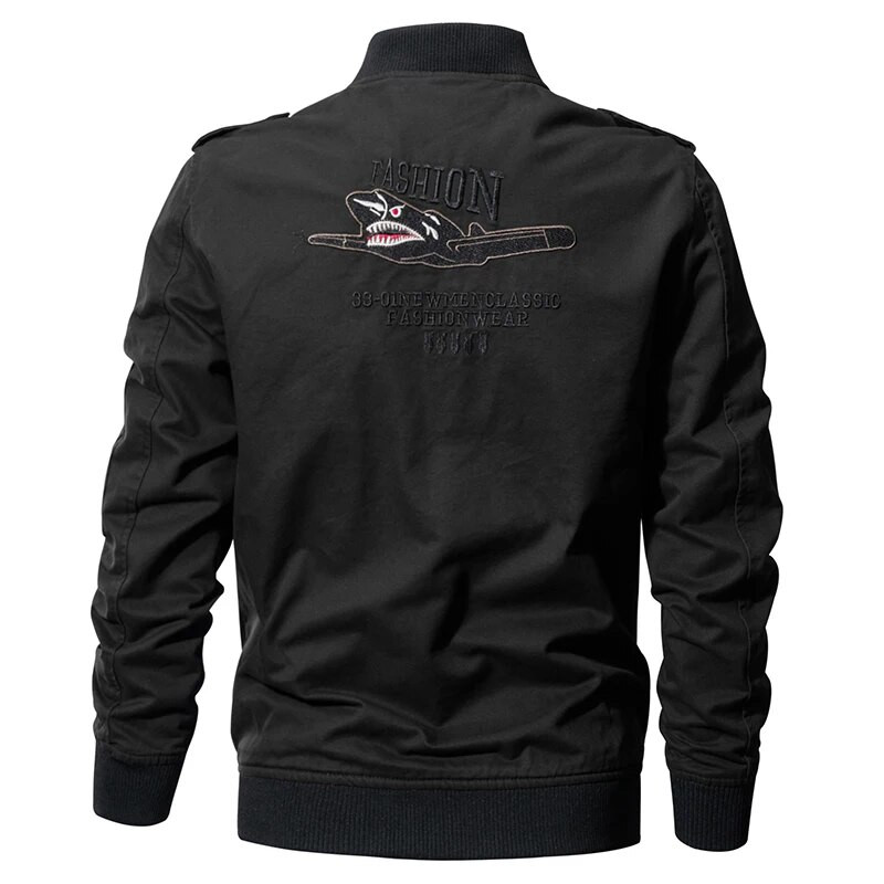 Jachetă de pilot în aer, în stil militar de primăvară, jachetă tactică de zbor pentru bărbați, toamnă, steagul SUA, îmbrăcăminte pentru motocicletă din bumbac