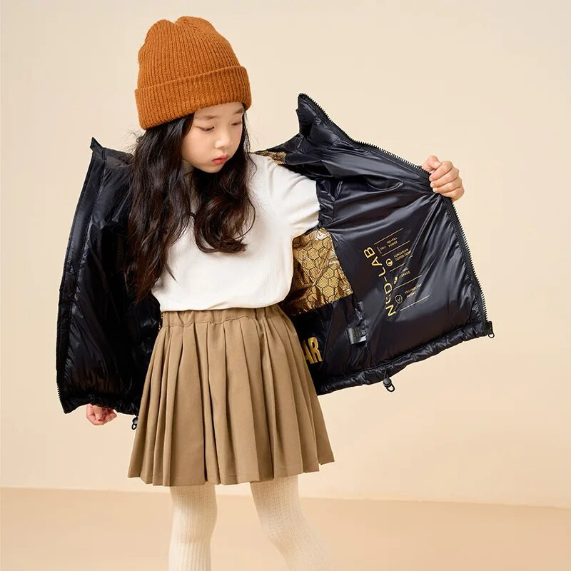 Jachete de pâine pentru copii, pentru băieți, fete, modă pentru adolescenți, cu glugă, parka, costume de zăpadă, iarnă, 2023, pentru copii, pardesiu