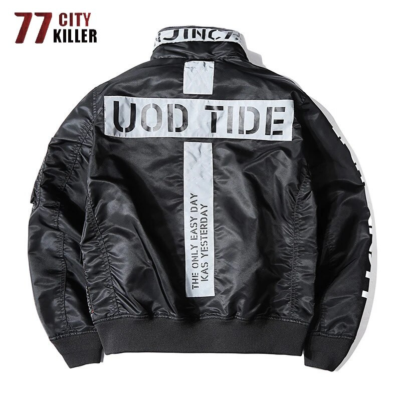 77City Killer Military Bomber Jacket Men Streetwear Pilot Jackets Men Multi-Baseball Hip Hop Baseball Men Jacket Casaco Masculino