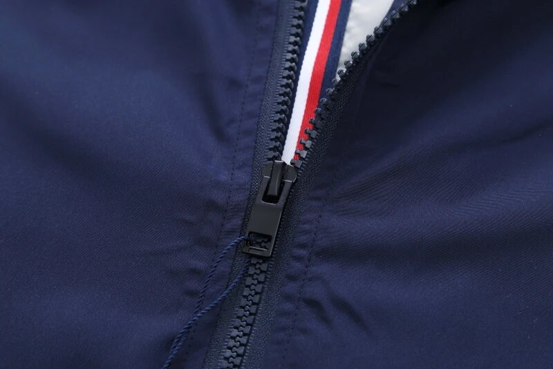 Jachetă de înaltă calitate pentru bărbați, primăvară, toamnă, trenci, broderie cu rechin, guler suport, jachetă pentru pilot, antivânt, 4XL