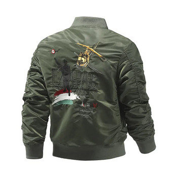 2023 Пролетно бейзболно пилотско яке Army Military Flight College Tactical Military Army Coat For Men Ma1 University Clothes