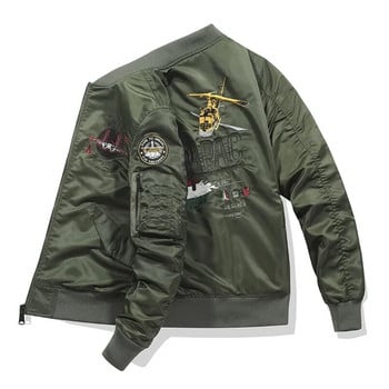 2023 Пролетно бейзболно пилотско яке Army Military Flight College Tactical Military Army Coat For Men Ma1 University Clothes