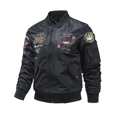 2023 Пролетно бейзболно пилотско яке Army Military Flight College Tactical Military Army Coat For Men Ma1 University Clothes
