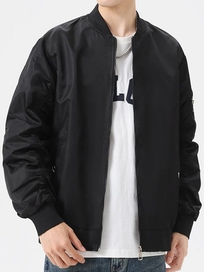 2023 Nová jesenná pánska bomber bunda, kórejská móda, armádne zelená, ležérna pilotná bunda, pánsky baseballový kabát, plus veľkosť 8XL