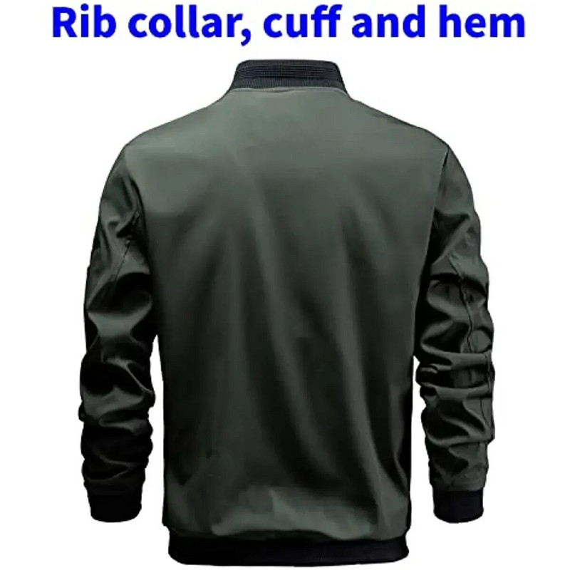 Jarná outdoorová vojenská taktická bunda pánska ľahká pilotná bunda vetrovka štíhla športová baseballová bunda pánskej značky