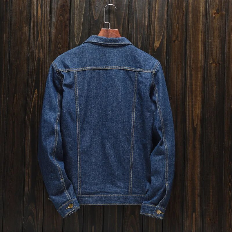 Pánske džínsové bundy Plus Size, ležérne, bavlnené, klasické, slim, džínsy, kabáty, pánske značkové oblečenie, kovbojská bunda, pánsky top