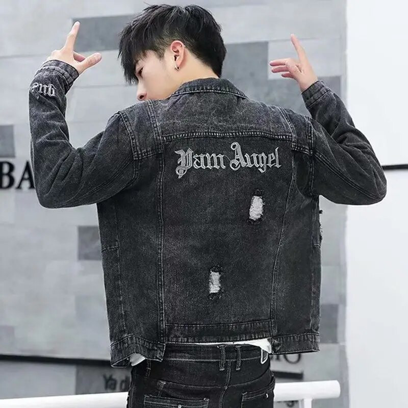 Pánska bunda na jeseň, džínsová bunda, pánske kórejské 2022, nové baseballové uniformy, štíhle školské študentské ležérne pekné bundy