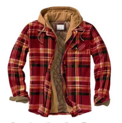 2023 Jesen Zima Novi muški kaput Prošivena podstavljena karirana košulja s dodatkom baršuna za zagrijavanje Muška gornja odjeća s kapuljačom