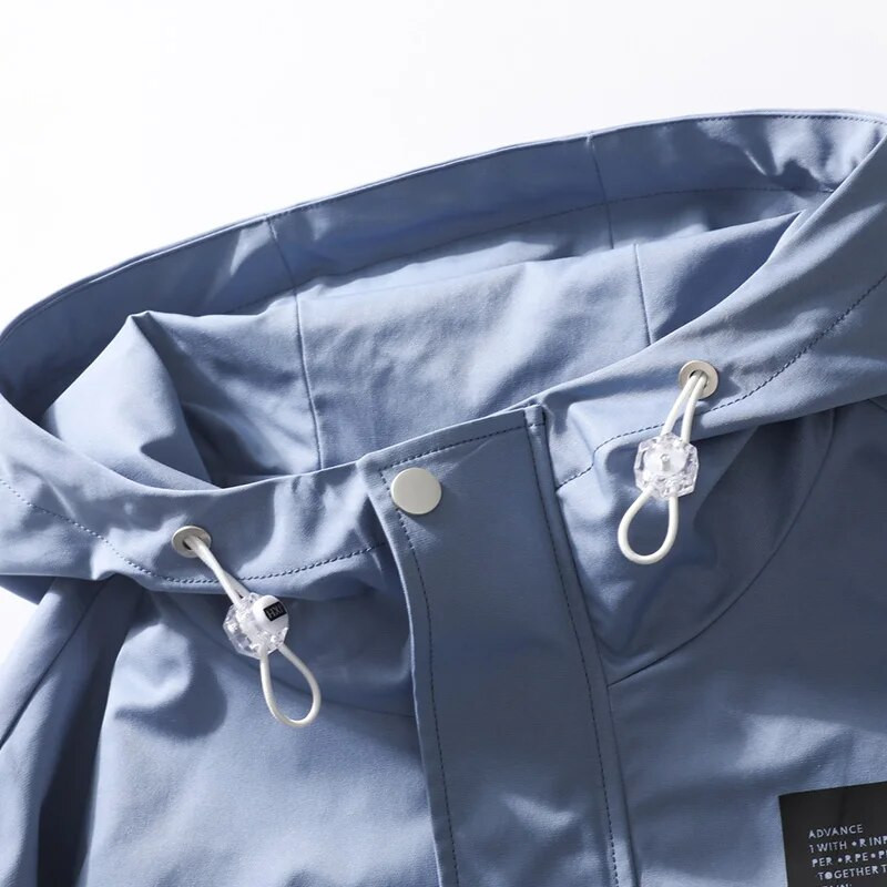 Jachetă casual 2022 pentru bărbați, impermeabilă cu glugă, haină respirabilă, îmbrăcăminte pentru bărbați, culoare solidă, îmbrăcăminte confortabilă de baseball, mărime 4XL