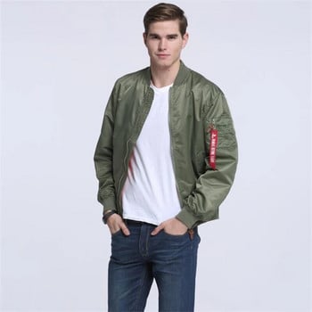 Пролетно есенно бейзболно яке Мъжко палто Unisex Varsity Hiphop Streetwear Pilot Bomber Jacket Military Tactical MA-1 Flight Jacket