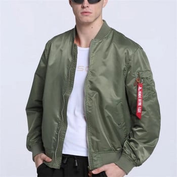 Пролетно есенно бейзболно яке Мъжко палто Unisex Varsity Hiphop Streetwear Pilot Bomber Jacket Military Tactical MA-1 Flight Jacket