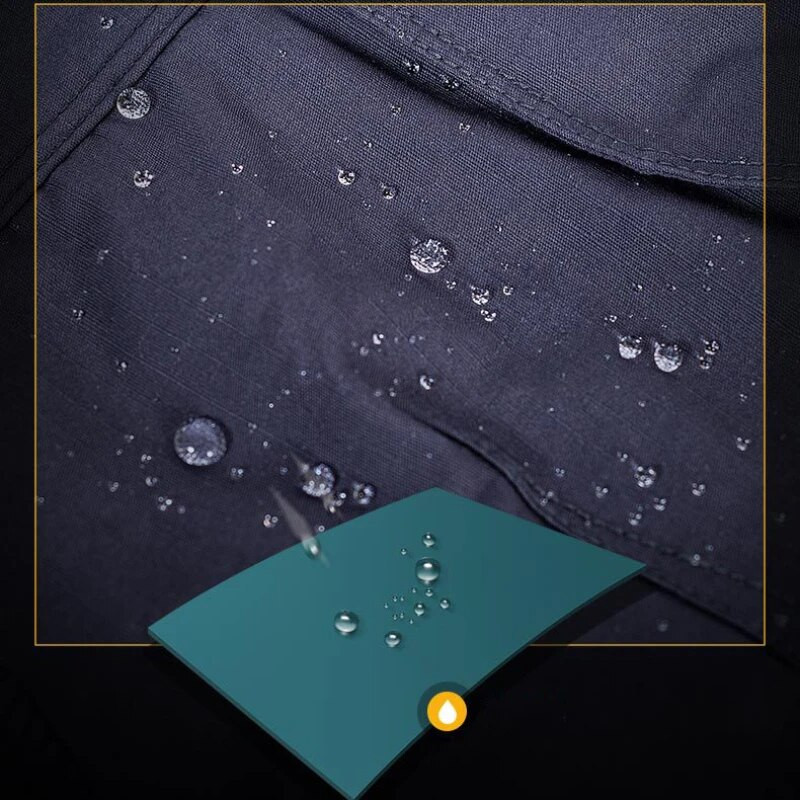 Πολυλειτουργικό Tactical ανδρικό τζάκετ πολλαπλών τσέπης αδιάβροχο εξωτερικό φορτίο Windbreaker City Commute Ελαφρύ παλτό μάχης