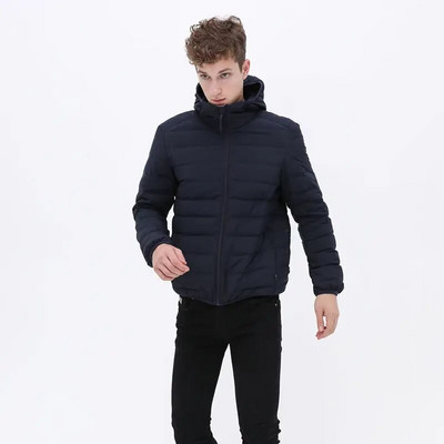 7XL matná tkanina ultra ľahká páperová bunda pánska s kapucňou zimná pánska páperová bunda vetrovka perová bunda ľahká prenosná bunda