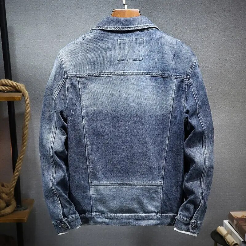 Primăvară Toamnă Nou Cardigan de lux Cowboy Denim Harajuku Moda Stil Coreean Haine Casual Cowboy Largi Jachetă Motocicletă