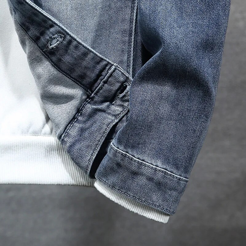 Primăvară Toamnă Nou Cardigan de lux Cowboy Denim Harajuku Moda Stil Coreean Haine Casual Cowboy Largi Jachetă Motocicletă