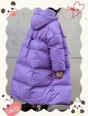 Dievčenské zimné bundy, detské teplé parky, zahusťovacie biele kabáty s kačacím páperím, kórejský štýl, dlhé oblečenie pre deti