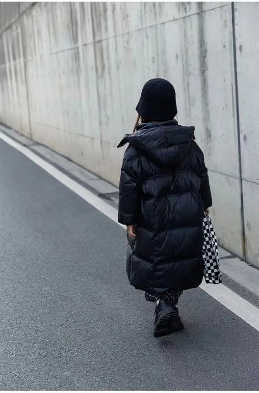 Dievčenské zimné bundy, detské teplé parky, zahusťovacie biele kabáty s kačacím páperím, kórejský štýl, dlhé oblečenie pre deti